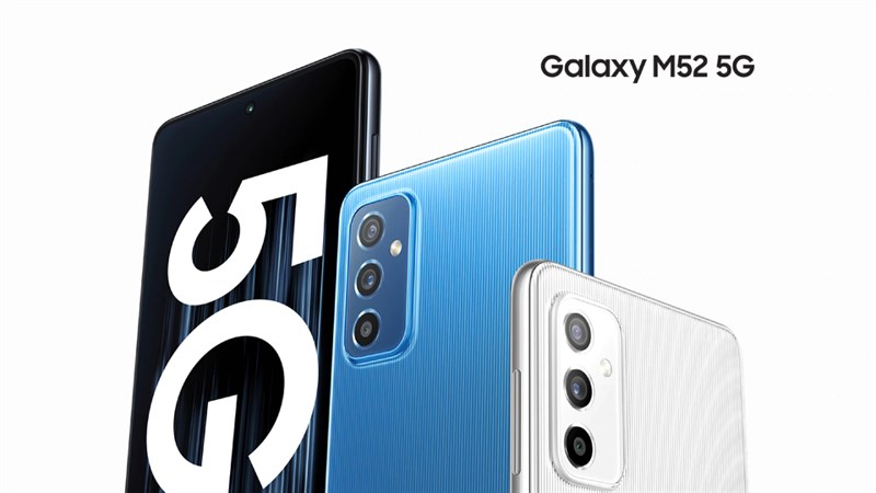 Samsung Galaxy M52 5G có mặt lưng nổi bật với cụm 3 camera Samsung Galaxy M52 5G có mặt lưng nổi bật với cụm 3 camera