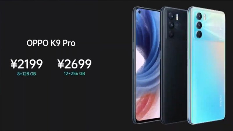 Giá bán chính thức của OPPO K9 Pro