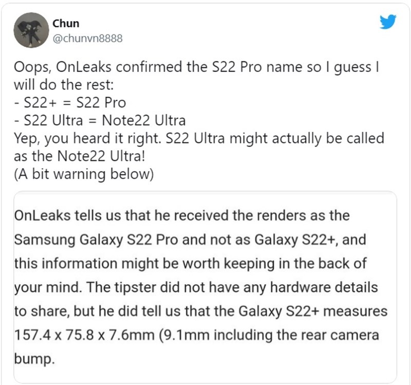 Samsung có thể ra mắt thiết bị Galaxy Note cùng với dòng Galaxy S22 Samsung có thể ra mắt thiết bị Galaxy Note cùng với dòng Galaxy S22