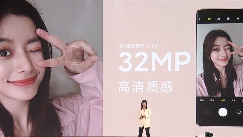 Xiaomi Civi được nhấn mạnh vào khả năng selfie đẹp với camera 32 MP