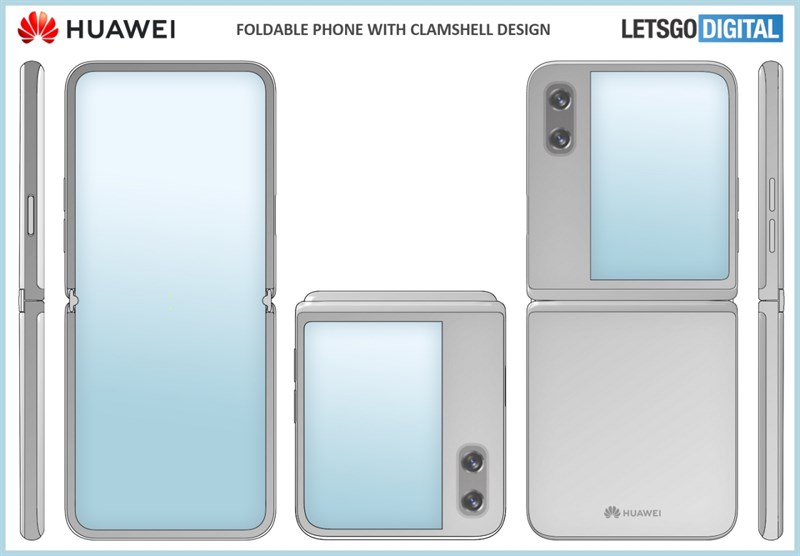 Bằng sáng chế thiết kế smartphone màn hình gập kiểu vỏ sò của Huawei Bằng sáng chế thiết kế smartphone màn hình gập kiểu vỏ sò của Huawei