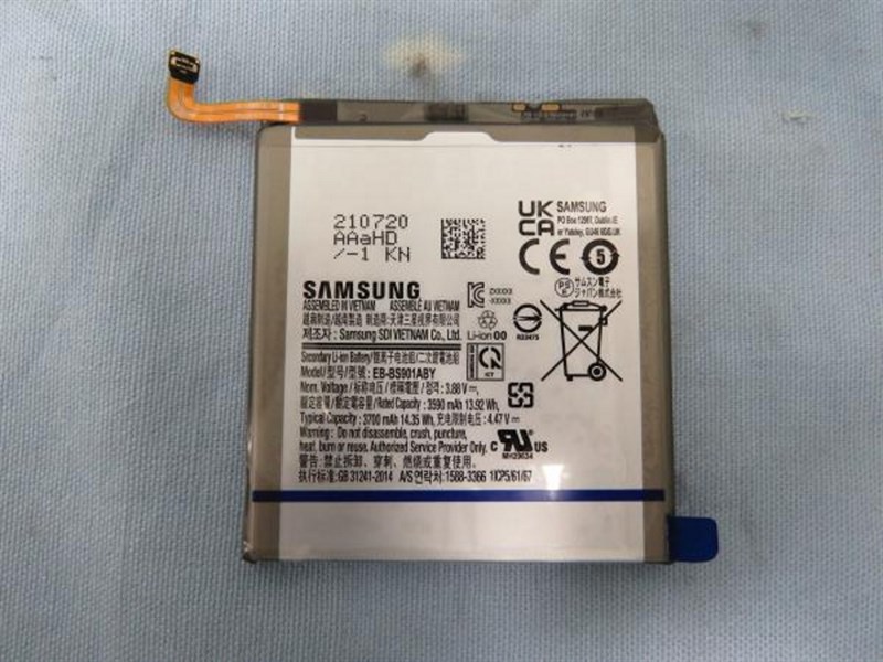 Galaxy S22 được cho là sẽ dùng pin Samsung EB-BS901ABY Galaxy S22 được cho là sẽ dùng pin Samsung EB-BS901ABY