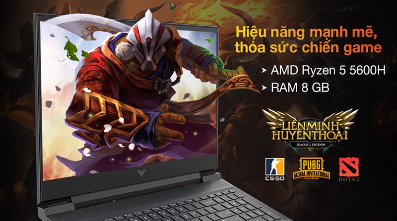 Cấu hình HP Victus 16 nổi bật với AMD Ryzen 5 cùng card rời GTX 1650.