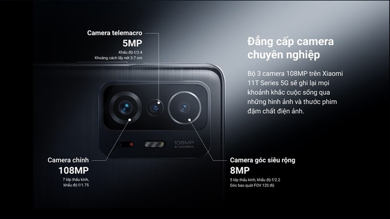 Thông số camera của Xiaomi 11T