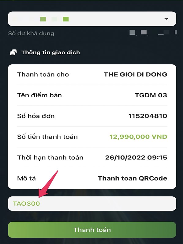 Nhập mã TAO300 giảm 300K khi mua Apple Watch thanh toán qua VNPAY QR