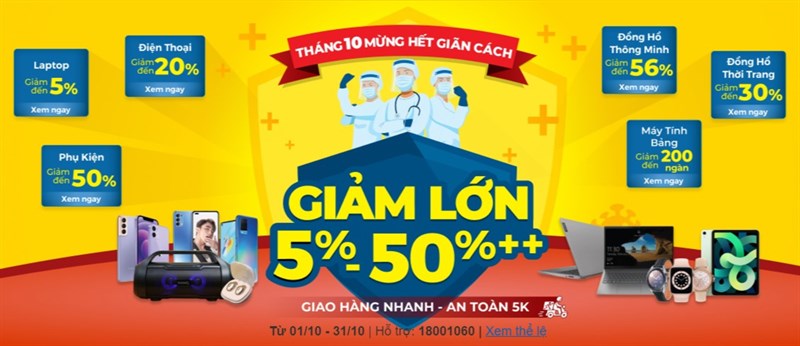 Sale tháng 10 Sale tháng 10