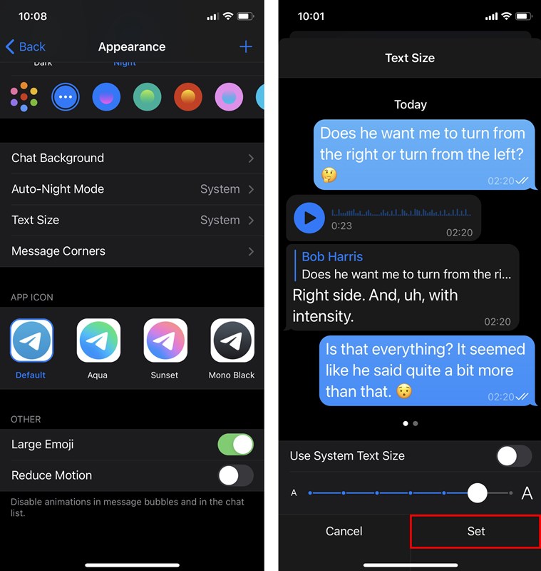 Cách đổi hình nền trên Telegram Cách đổi hình nền trên Telegram