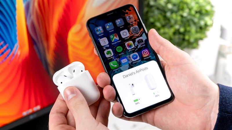 Tùy chọn điều khiển trên AirPods 2