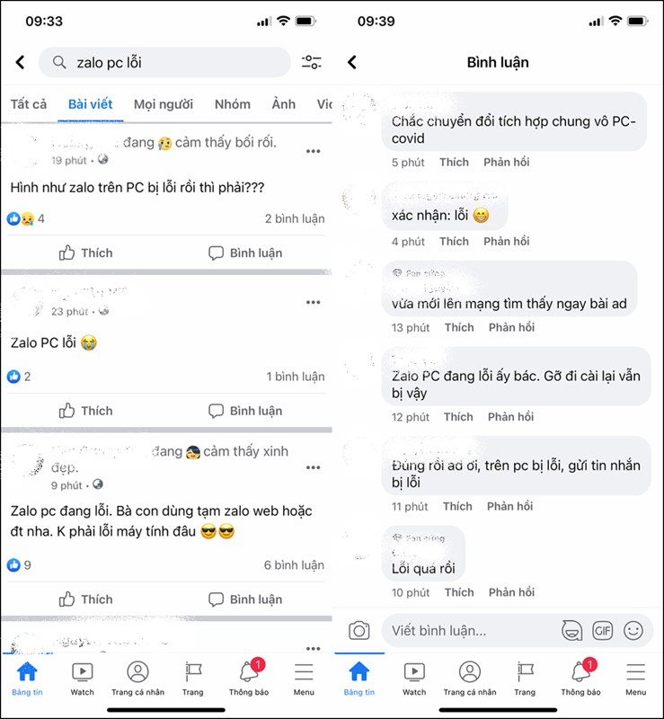 Zalo PC bị lỗi Zalo PC bị lỗi