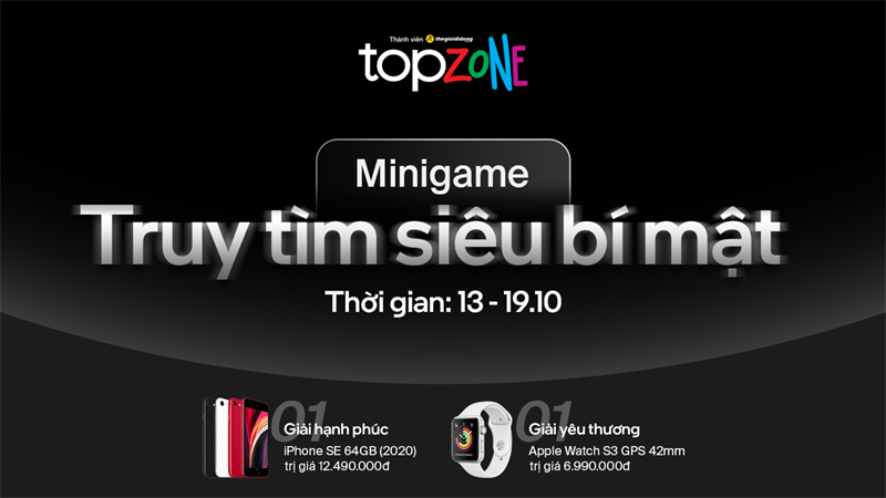Like page Topzone và chơi minigame, cơ hội ẵm về sản phẩm Like page Topzone và chơi minigame, cơ hội ẵm về sản phẩm