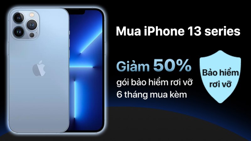 Giảm 50% giá gói cước Vinaphone trả sau khi mua kèm iPhone 13 series