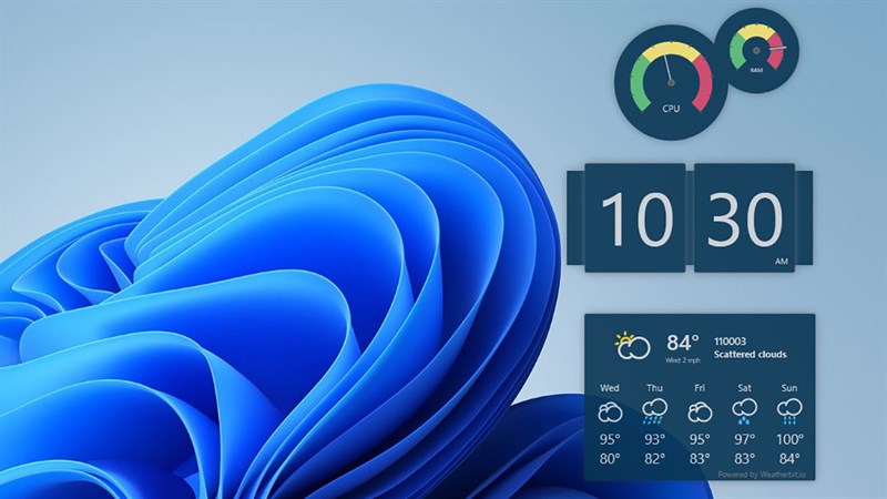 Cách hiển thị các widget đẹp mắt trên Windows 11