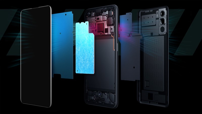 OPPO đã cải tiến và nâng cấp khả năng tản nhiệt của OPPO K9 Pro.