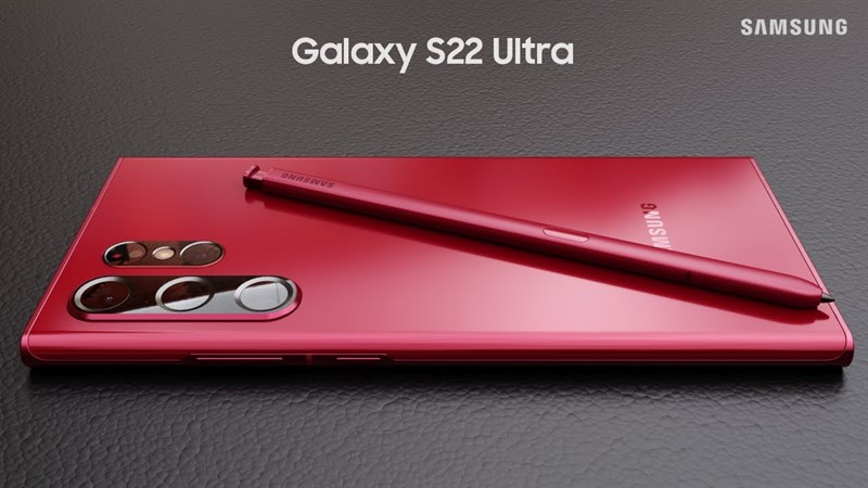 Galaxy S22 Ultra với thiết kế camera sau kiểu 11 được tái hiện rõ nét trong bản concept mới, ấn tượng tông màu đỏ sẫm Galaxy S22 Ultra với thiết kế camera sau kiểu 11 được tái hiện rõ nét trong bản concept mới, ấn tượng tông màu đỏ sẫm