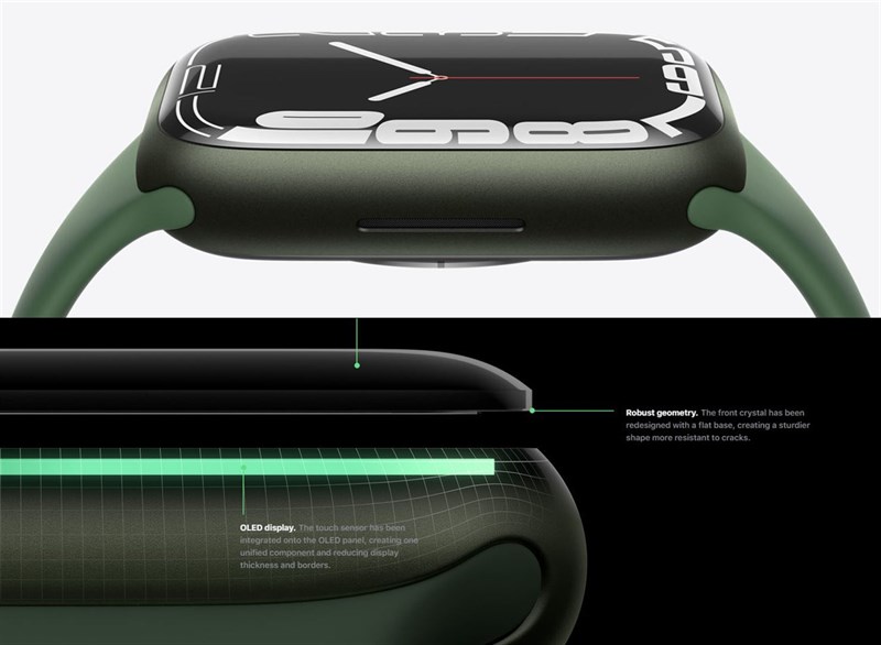 Apple Watch Series 7 kính cong