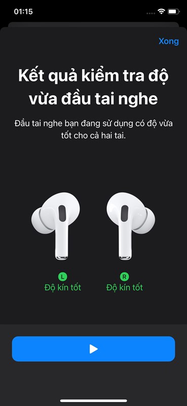 cách chọn nút đệm cao su tai nghe AirPods Pro