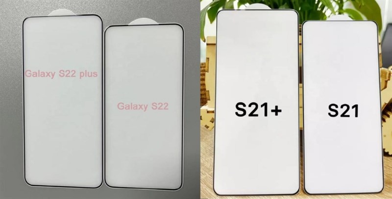 Thông qua kính cường lực cho thấy Galaxy S22 có viền tứ phía siêu hẹp và đều nhau Thông qua kính cường lực cho thấy Galaxy S22 có viền tứ phía siêu hẹp và đều nhau