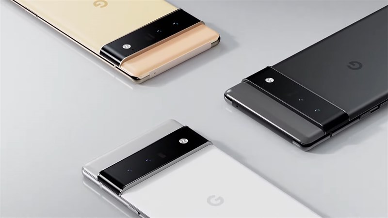 Google Pixel 6 Pro có cụm 3 camera đặt trong dải đen nổi bật ở mặt sau