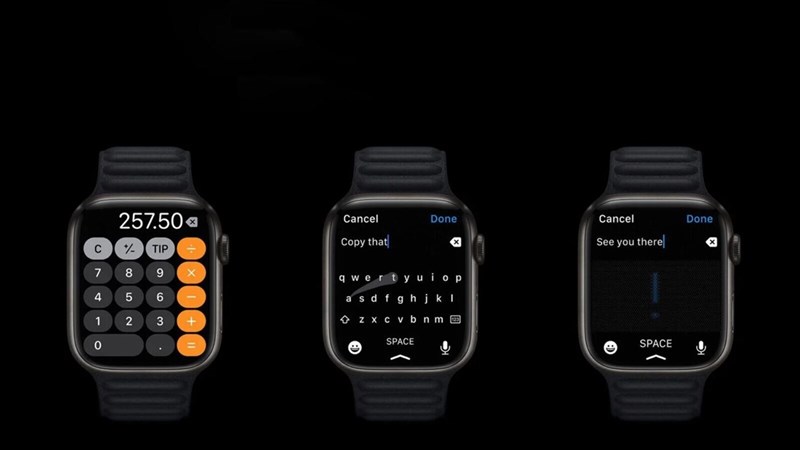 Apple đã đưa bàn phím QWERTY đầy đủ lên Apple Watch Series 7.