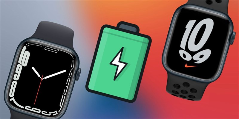 Thời lượng pin của Apple Watch Series 7 không quá chênh lệch so với Apple Watch Series 6.