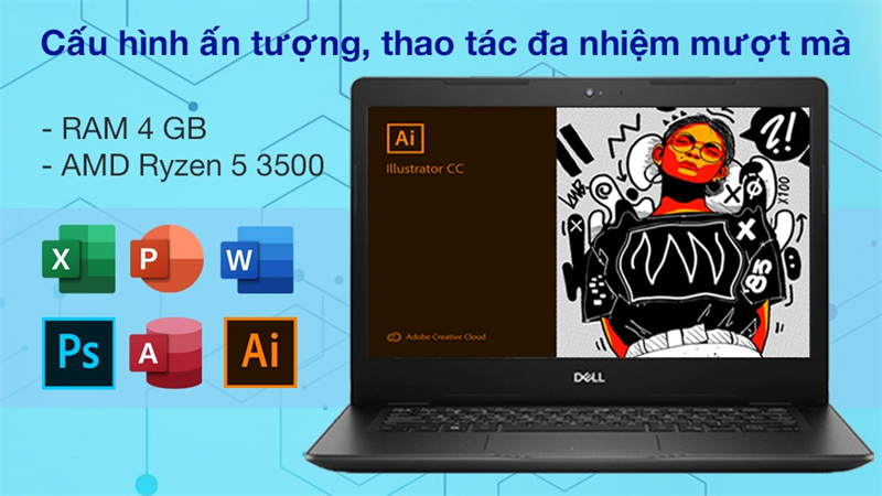 Laptop Dell Vostro 3405 R5 3500U Laptop Dell Vostro 3405 R5 3500U