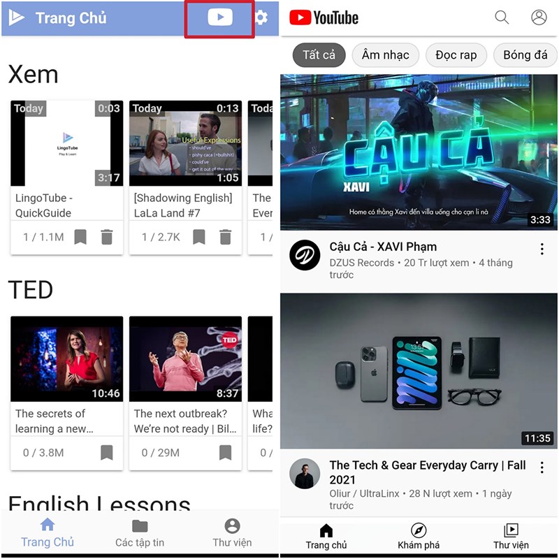 Cách xem phụ đề song ngữ trên YouTube bằng điện thoại