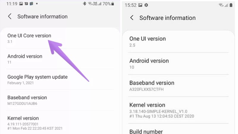 One UI vs One UI Core One UI vs One UI Core