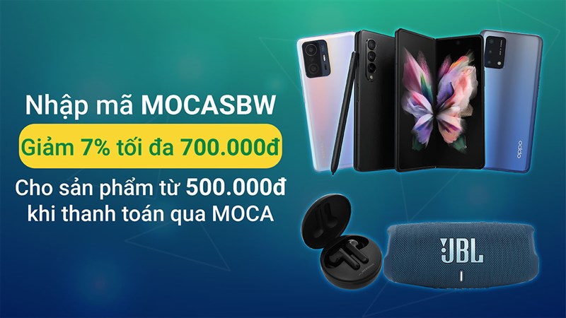 Tuần lễ Brand Week giảm tối đa 700.000 đồng khi thanh toán qua ví Moca