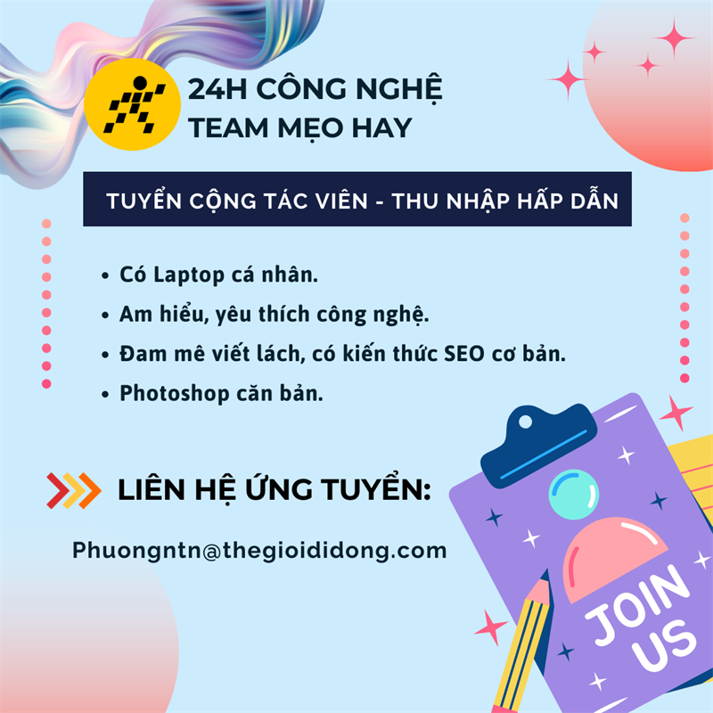 Tuyển CTV online, thu nhập cao