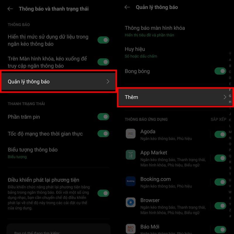 Cách tối ưu hóa thông báo trên OPPO A16 Cách tối ưu hóa thông báo trên OPPO A16