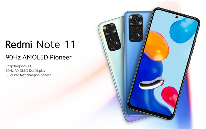 Xiaomi Redmi Note 11 được trang bị tần số quét 90 Hz. Nguồn: Xiaomi.