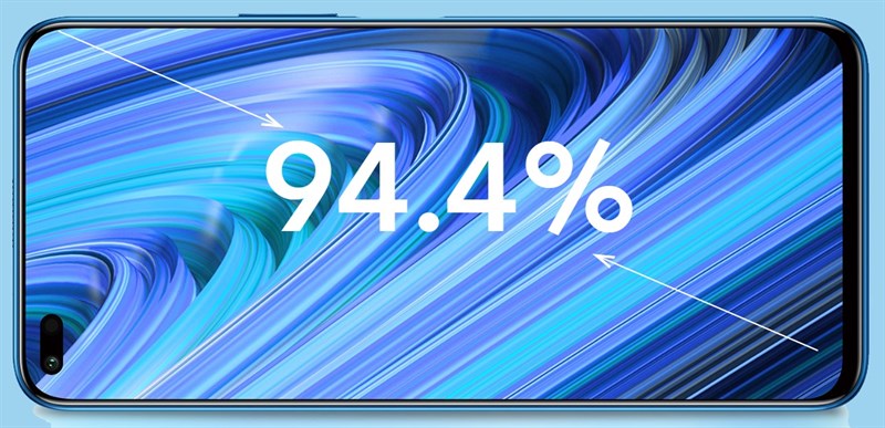 Honor 50 Lite có tỷ lệ màn hình so với thân máy tới 94.4%