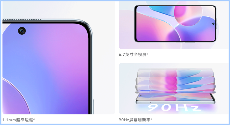 Honor X30i có viền màn hình rất mỏng