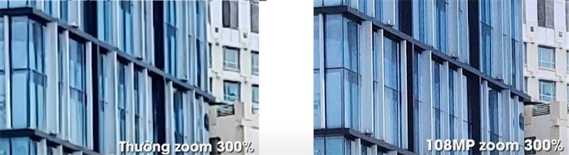 Chế độ 108 MP cho độ chi tiết cao khi chúng ta chụp ảnh zoom. Chế độ 108 MP cho độ chi tiết cao khi chúng ta chụp ảnh zoom.