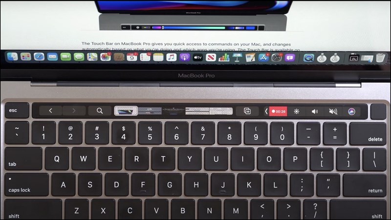 Touch bar Macbook Touch bar Macbook
