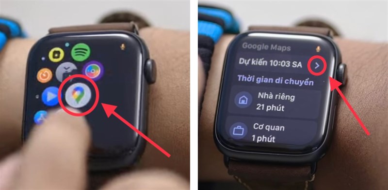 Cách sử dụng Google Maps trên Apple Watch