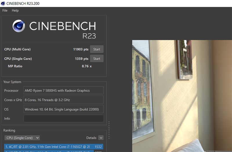 Đo hiệu năng của ROG Zephyrus G14 bằng Cinebench R23 Đo hiệu năng của ROG Zephyrus G14 bằng Cinebench R23