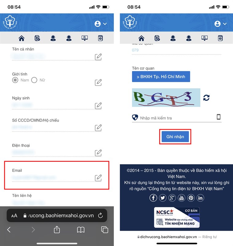 Cách thay đổi email trên VssID Cách thay đổi email trên VssID