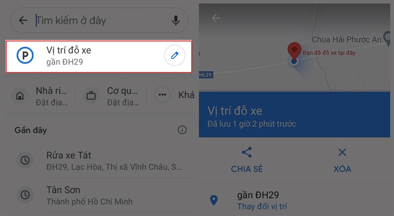 cách ghi nhớ vị trí gửi xe trên Google Maps cách ghi nhớ vị trí gửi xe trên Google Maps