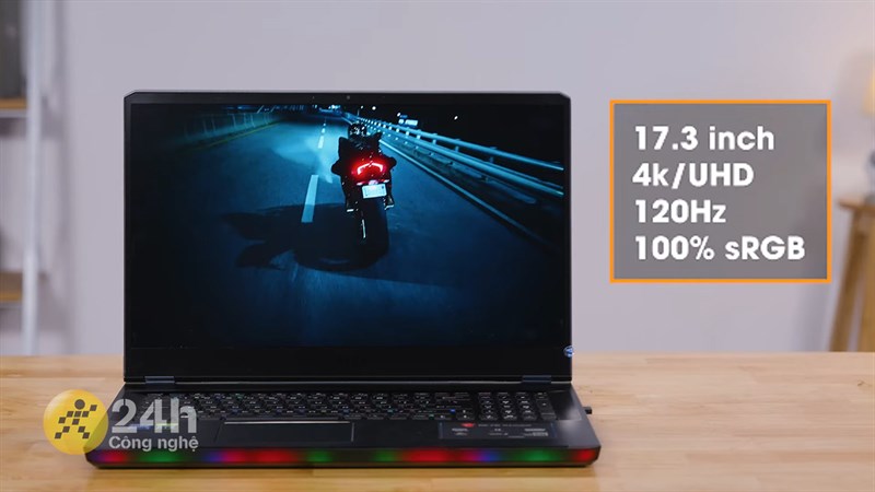 Màn hình 120 Hz của MSI GE76 Raider sẽ cho chúng ta trải nghiệm sử dụng mượt mà hơn.