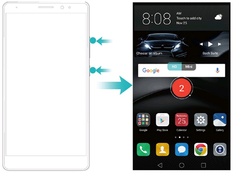 Cách quay màn hình Huawei