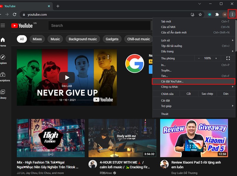 Cách cài đặt YouTube trên Windows 11