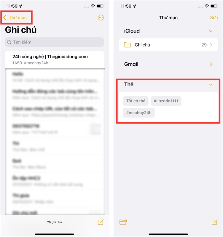 Cách quản lý ghi chú bằng thẻ trên iOS 15 Cách quản lý ghi chú bằng thẻ trên iOS 15