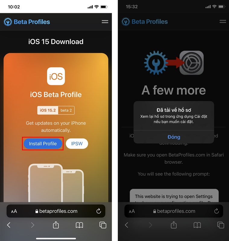 Cách cập nhật iOS 15.2 Beta 2