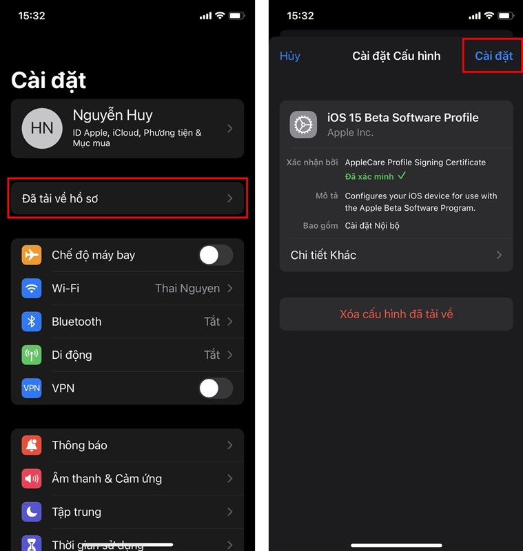 Cách cập nhật iOS 15.2 Beta 2