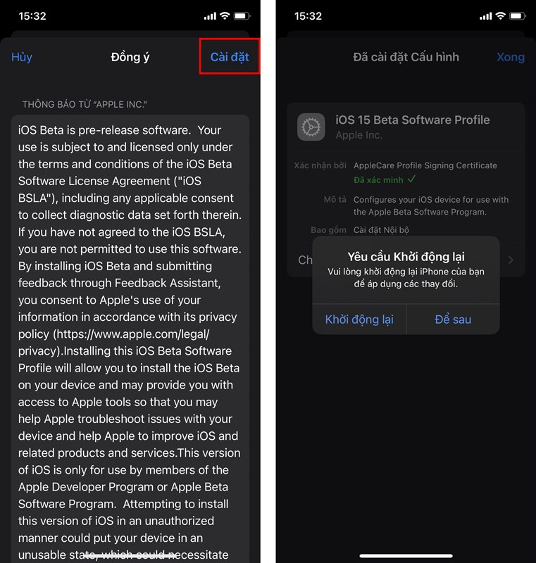 Cách cập nhật iOS 15.2 Beta 2