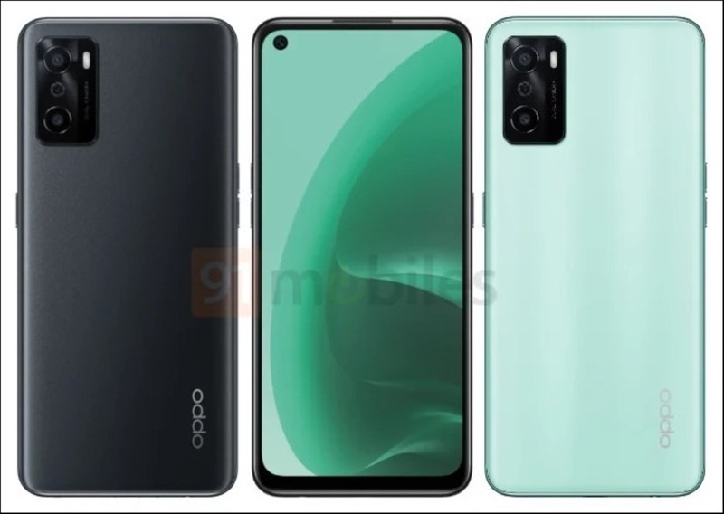 Hình ảnh render OPPO A55s