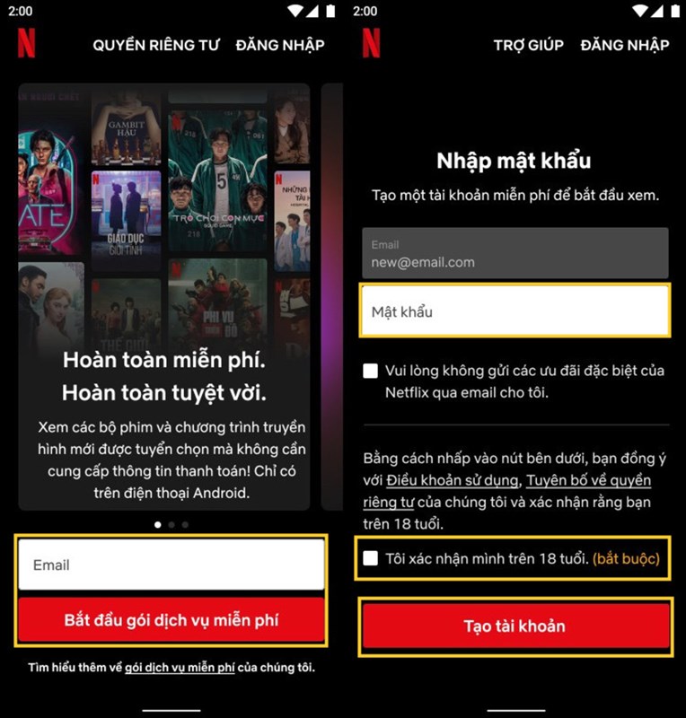 Cách xem Netflix miễn phí trên điện thoại Cách xem Netflix miễn phí trên điện thoại