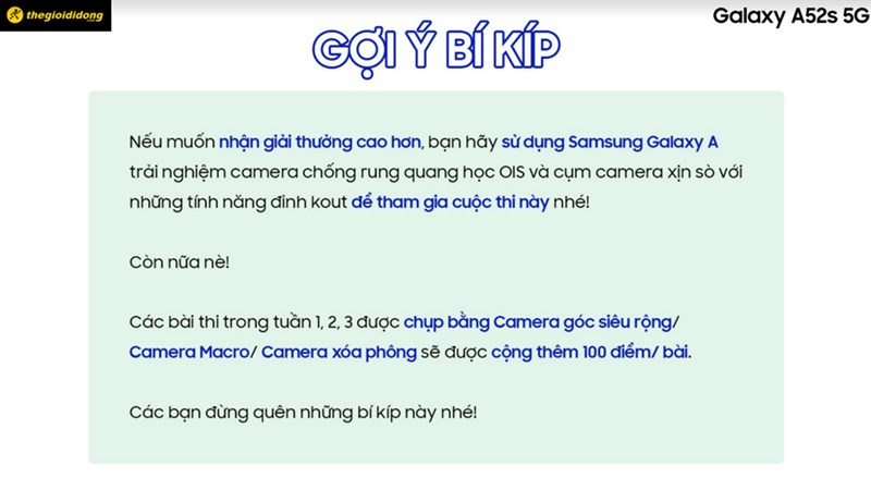 Cách chụp hình thông điệp OIS
