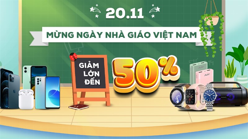 Mừng ngày Nhà giáo Việt Nam, Thế Giới Di Động tung ngàn ưu đãi hấp dẫn